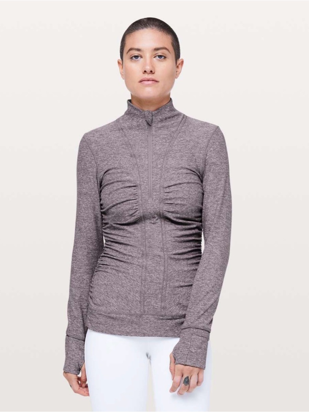 Lululemon Cypress Kiss 1/2 Zip
Heathered Lunar Rock size 12